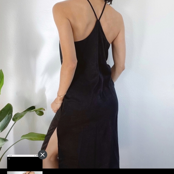Velvet Halter Slip Dress - Picture 3 of 7